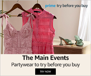 Prime Try Before You Buy fashion and partywear at Amazon affiliated with SpookyMrsGreen.com mindful parenting and modern pagan lifestyle blog.