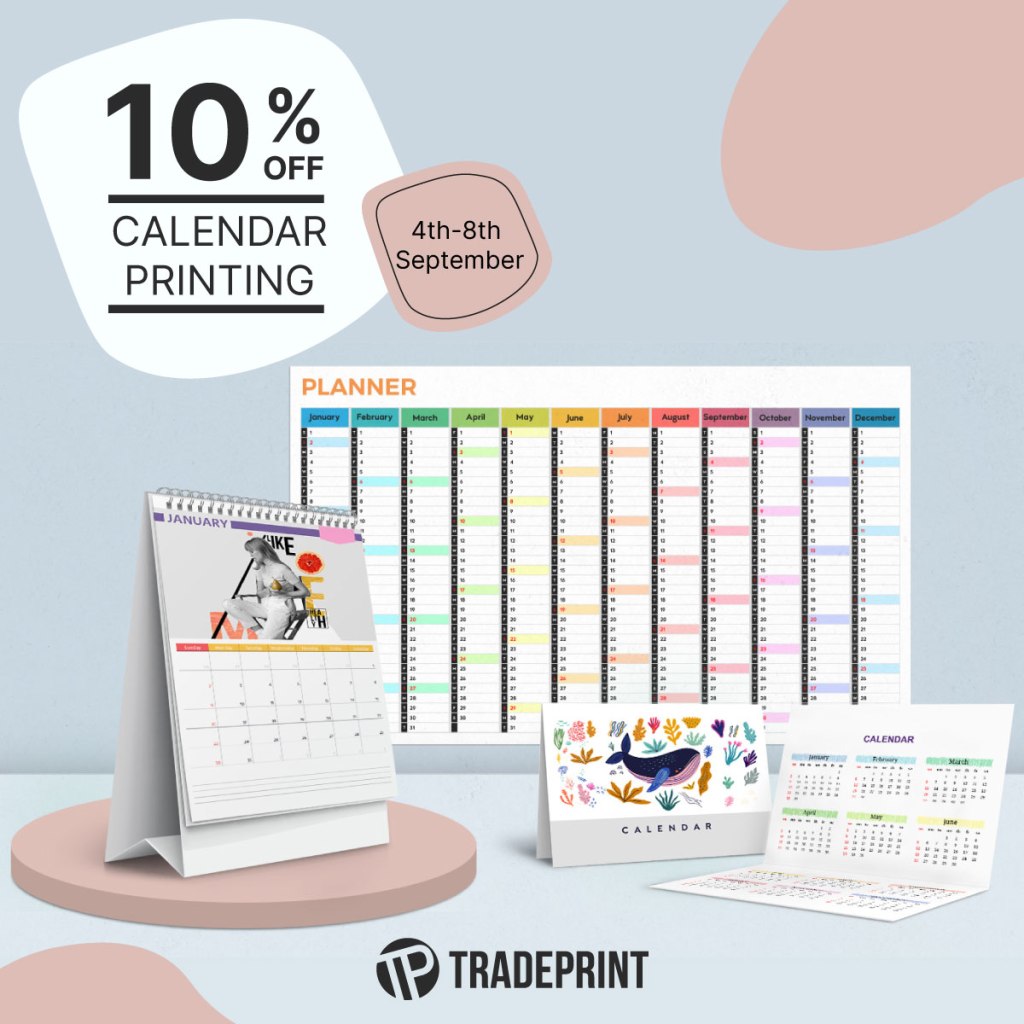 Tradeprint 10% Off Calendar Printing affiliated with SpookyMrsGreen.com mindful parenting and modern pagan lifestyle blog.