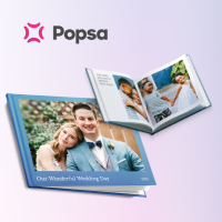 Image of a Popsa hardback photo book that you can personalise. Popsa UK affiliated with SpookyMrsGreen.com mindful parenting and modern pagan lifestyle blog.