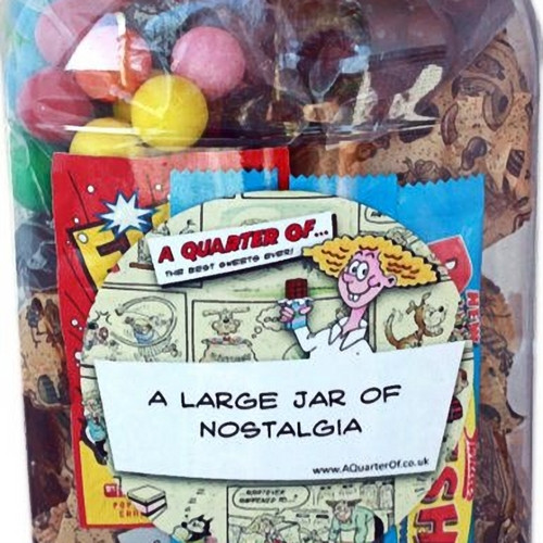 A Large PERSONALISED Jar of Nostalgia sweets from A Quarter of… affiliated with SpookyMrsGreen.com mindful parenting and modern pagan lifestyle blog.